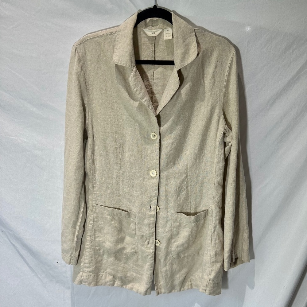 J. Jill 100% Linen Button Down